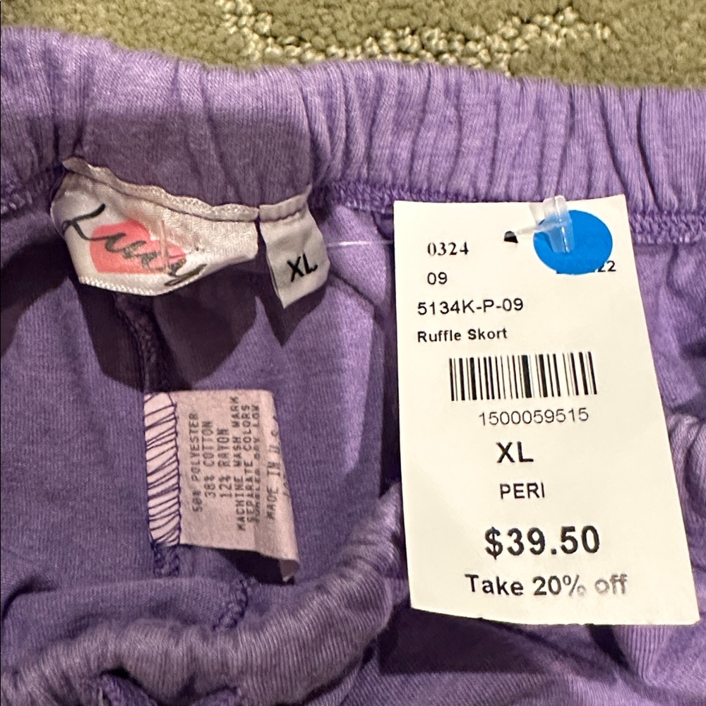 Lucy Periwinkle Ruffle Skort - Picture 2 of 2